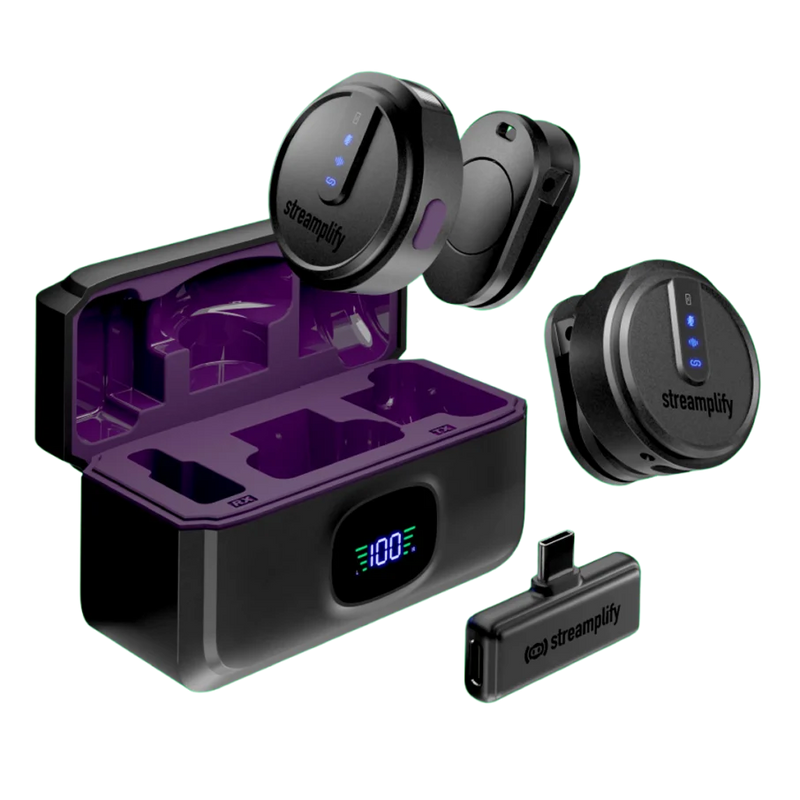 MICROFONO MIC GO 48 INALAMBRICO BLACK STREAMPLIFY