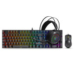 KIT GAMER MIRAGE BLACK MIC GTX2003-3K TECLADO + MOUSE + AURICULAR MICRONICS