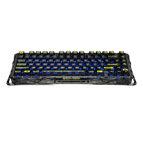 TECLADO MERCURY K1 LITE INALÁMBRICO INGLES TRANSPARENT BLACK GRAVASTAR