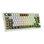 ROYAL KLUDGE - TECLADO L75 WIRELESS 75% PALM GREEN SWITCH CREAM