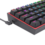 TECLADO REDRAGON FIZZ PRO WIRELESS, SPANISH K616-RGB-B BLACK REDRAGON