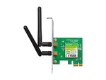TL-WN881ND Adaptador PCIe TP-LINK WiFi 4 N300 single band (2.4GHz), hasta 300Mbps, 2 antenas externas, interfaz PCI Express, MIMO 2×2, WPA/WPA2.