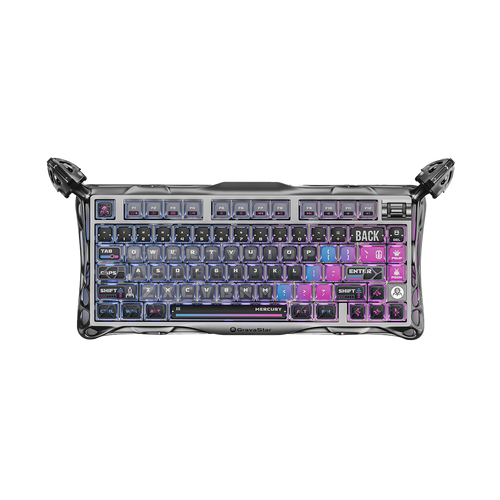 TECLADO GRAVASTAR MERCURY K1 PRO INALÁMBRICO INGLES CYBERPUNK EDICIÓN ESPECIAL