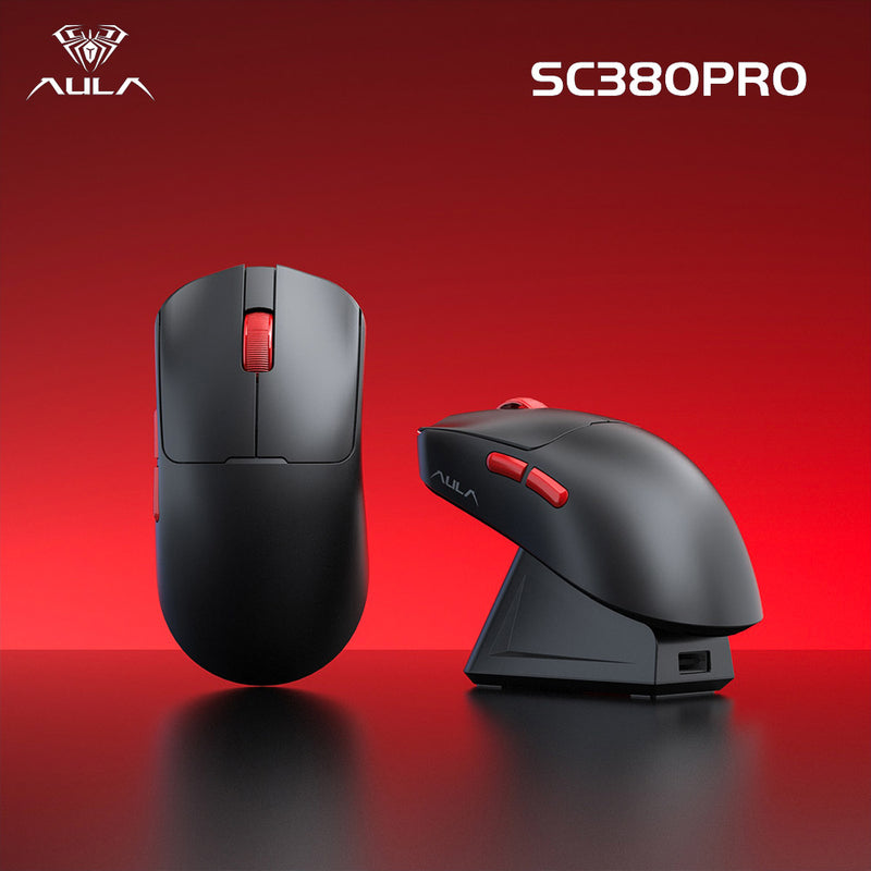 MOUSE SC380 PRO INALÁMBRICO BLACK AULA