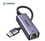 ADAPTADOR DE RED UGREEN USB 3.0 A RJ45 ETHERNET 1GBPS CM209 UGREEN