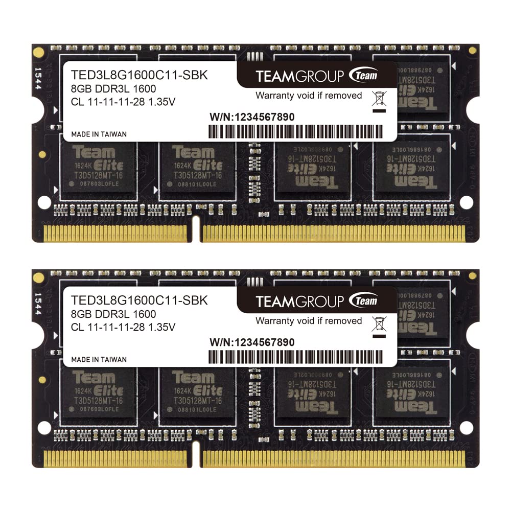 MEMORIA RAM SODIMM TEAM GROUP 8GB DDR3 1600 TEAM GROUP