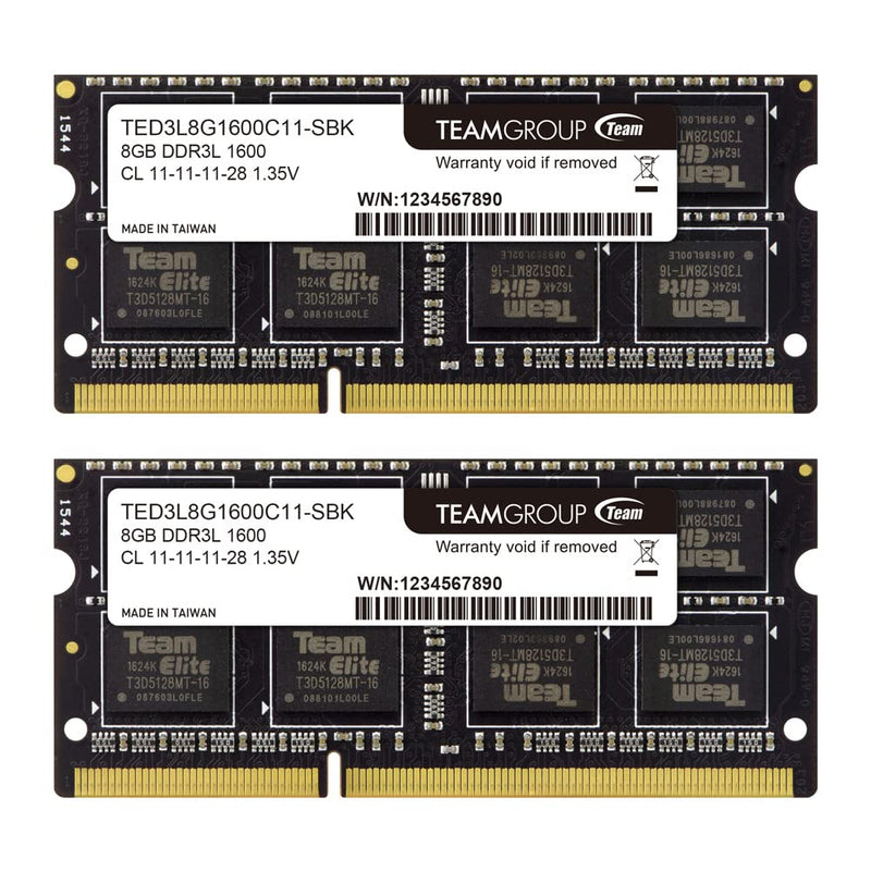MEMORIA RAM SODIMM TEAM GROUP 8GB DDR3 1600 TEAM GROUP