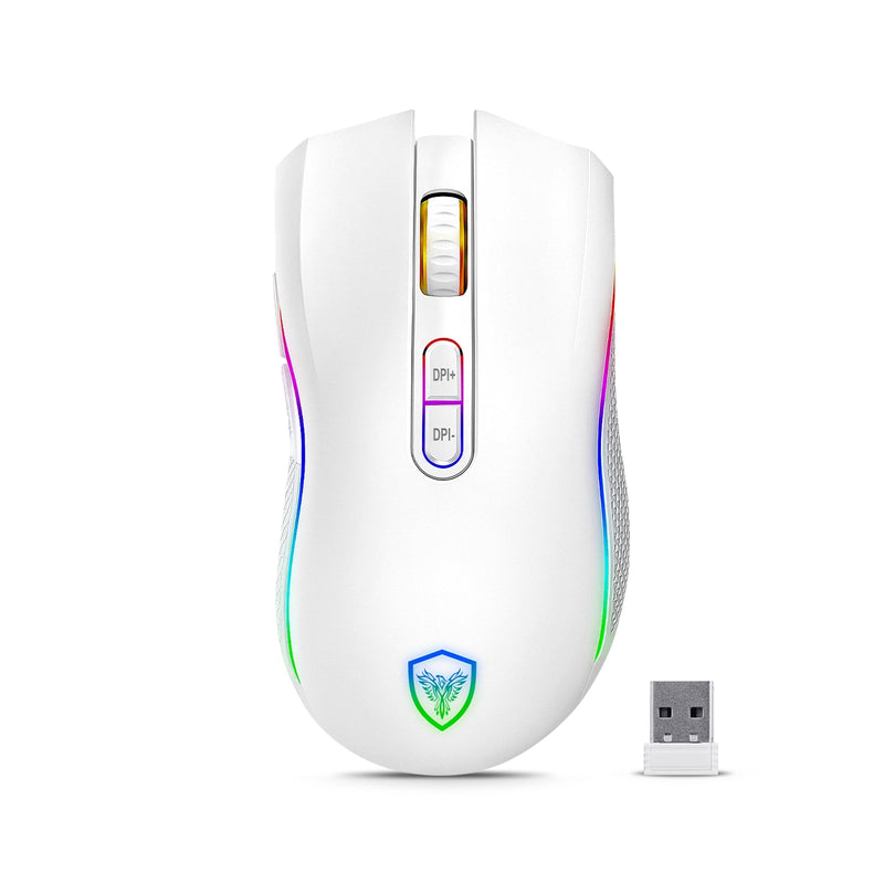 Mouse Gamer Micronics Kripton MIC GM801-3M Inalambrico RGB 4800 DPI