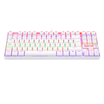 TECLADO REDRAGON KUMARA RAINBOW, SPANISH K552W-KR-SP WHITE RED SWITCH REDRAGON