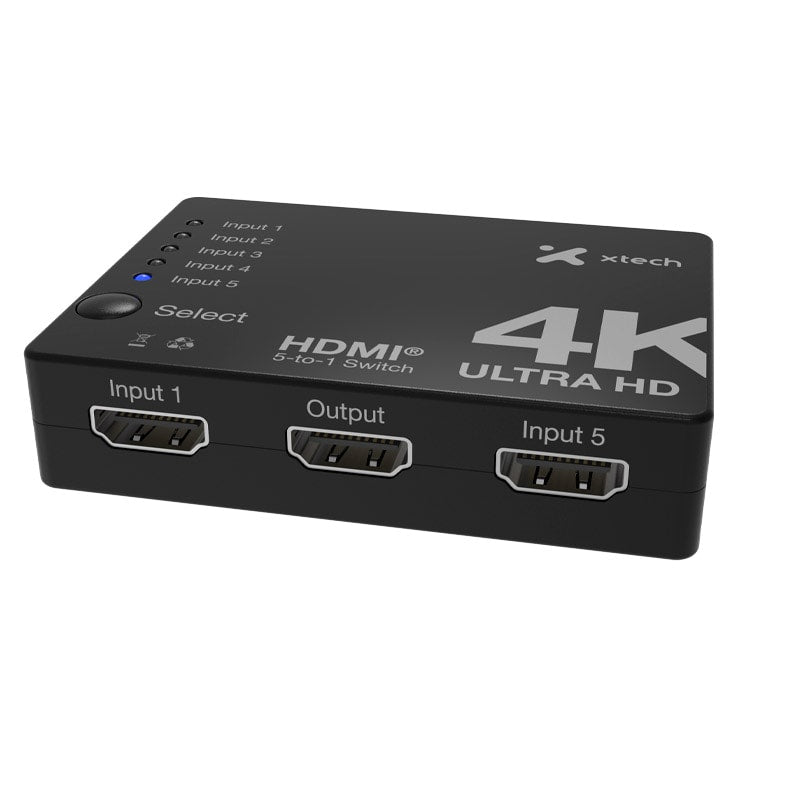 SWITCH HDMI XHA-430 4K UHD CON CONTROL REMOTO