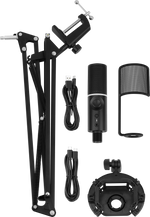 MICRÓFONO MIC-48-RGB-MA-BK SOPORTE DE BRAZO STREAMPLIFY