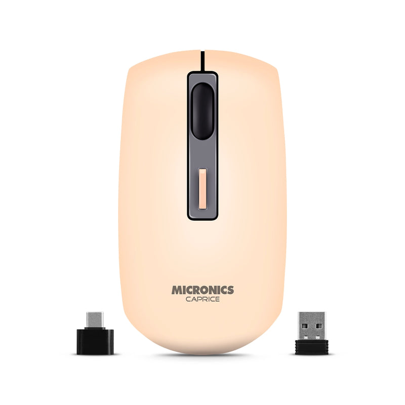 CAPRICE NUDE MIC M713-3M MOUSE BT WIFI RECARGABLE USB-C MICRONICS