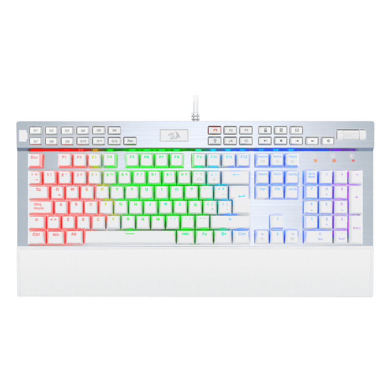 K550 TECLADO REDRAGON YAMA WHITE SPANISH-SPS PURPLE SWITCH