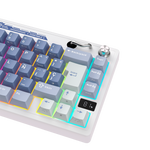 TECLADO ROYAL KLUDGE RK M65 INALAMBRICO- 2.4, BT - OCEAN BLUE - CREAMY SWITCH ROYAL KLUDGE