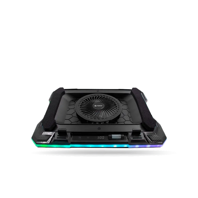 COOLER TE-7133N RGB, COMPATIBLE CON NOTEBOOKS DE 14" HASTA 19" TEROS