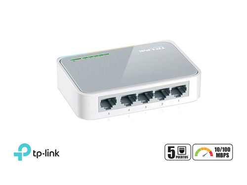 SF1005D SWITCH 5P 10/100MBPS. CASE PLASTICO TP LINK