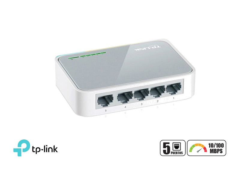 SF1005D SWITCH 5P 10/100MBPS. CASE PLASTICO TP LINK