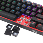 TECLADO REDRAGON FIZZ PRO WIRELESS, SPANISH K616-RGB-B BLACK REDRAGON