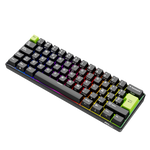 TECLADO RK C61 CABLEADO ESPAÑOL BLACK GREEN - MINT MAGNETIC SWITCH ROYAL KLUDGE