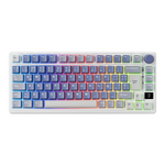 TECLADO ROYAL KLUDGE RK-M75 INALAMBRICO OCEAN BLUE - K SILVER SWITCH 