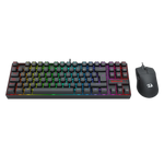 COMBO S145-SP TECLADO KUMARA RGB SPANISH RED SWITCH + MOUSE M724 BLACK