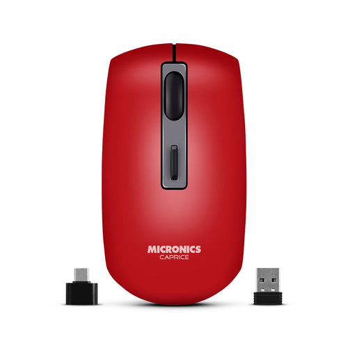 CAPRICE RED MIC M713-3M MOUSE BT WIFI RECARGABLE USB-C MICRONICS