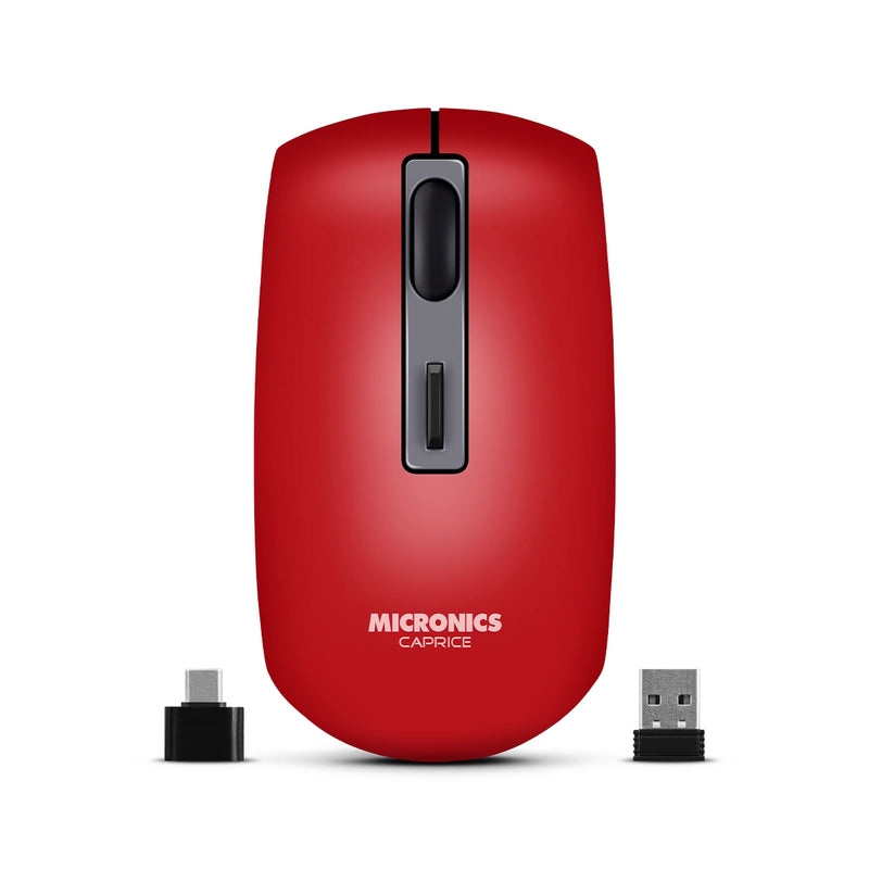 CAPRICE RED MIC M713-3M MOUSE BT WIFI RECARGABLE USB-C MICRONICS