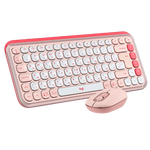 ROSE  TECLADO LOGITECH + MOUSE POP ICON BLUETOOTH/WIRELESS SP / COPILOT/ (920-013053) LOGITECH