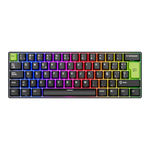 TECLADO RK C61 CABLEADO ESPAÑOL BLACK GREEN - MINT MAGNETIC SWITCH ROYAL KLUDGE