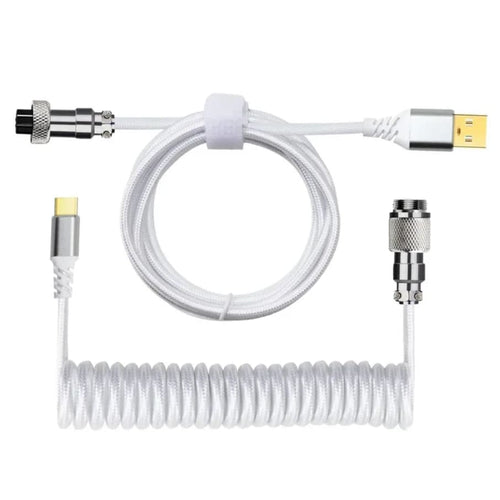 CABLE COILED A115W WHITE SIN SERIAL REDRAGON