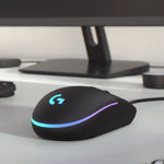 MOUSE LOGITECH G203 LIGHTSYNC OPTICAL 8000 DPI RGB BLACK (910-005790)-P LOGITECH