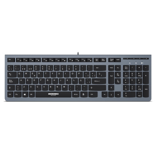 Teclado MICRONICS Milano Mic K704 Multimedia, USB