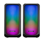 PARLANTE 2.0 MICRONICS LUXOR - MIC S305 | 3.5MM | USB | RGB