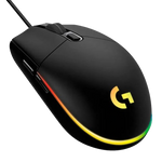 MOUSE LOGITECH G203 LIGHTSYNC OPTICAL 8000 DPI RGB BLACK (910-005790)-P LOGITECH