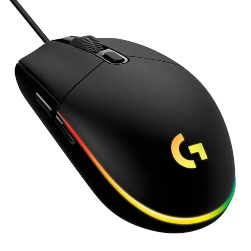 MOUSE LOGITECH G203 LIGHTSYNC OPTICAL 8000 DPI RGB BLACK (910-005790)-P LOGITECH