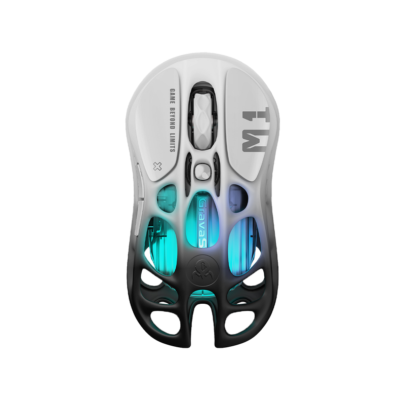 MOUSE MERCURY M1 PRO INALÁMBRICO GRADIENT BLACK GRAVASTAR