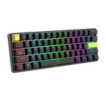 TECLADO RK C61 CABLEADO INGLÉS BLACK  GREEN - MINT MAGNETIC SWITCH ROYAL KLUDGE