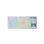 TECLADO HORUS TKL WHITE WIRELESS, SPANISH K621W-RGB-SP RED SWITCH