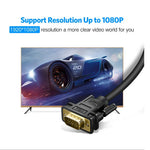 MM101 - CABLE ADAPTADOR HDMI A VGA 1.5 MTS - NEGRO