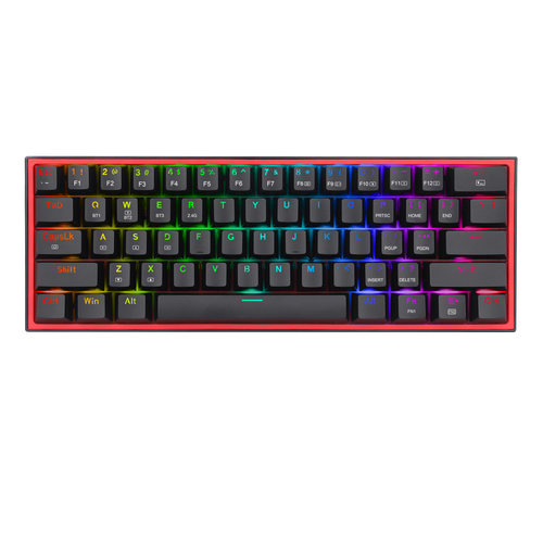 TECLADO REDRAGON FIZZ PRO WIRELESS, SPANISH K616-RGB-B BLACK REDRAGON