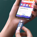 ADAPTADOR UGREEN USB TIPO C A USB 3.0 CON SUJETADOR GRIS US270