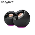 PARLANTE PEBBLE SE RGB 2.0 4.4W / 8.8W 3.5MM USB-POWER BLACK CREATIVE