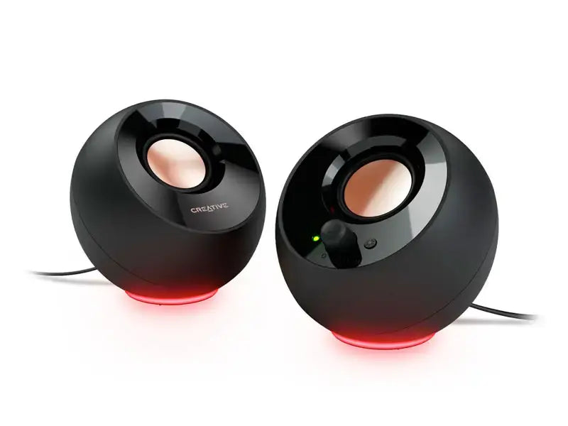 PARLANTE PEBBLE SE RGB 2.0 4.4W / 8.8W 3.5MM USB-POWER BLACK CREATIVE