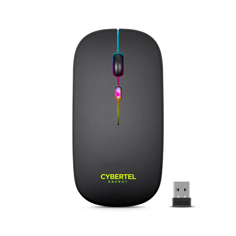 MOUSE INALAMBRICO CYBERTEL ENERGY CYB M703-3M BT - WIFI RECARGABLE