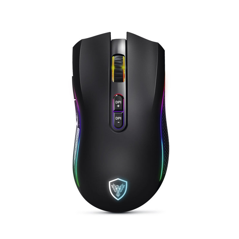 MOUSE GAMER USB MICRONICS KRIPTON GM801-3M RGB DPI4800 8B