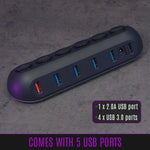 HUB DECK 5-RGB 5 PUERTOS USB STREAMPLIFY