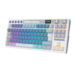 TECLADO ROYAL KLUDGE RK M87 TKL INALAMBRICO OCEAN BLUE - CREAMY SWITCH ROYAL KLUDGE