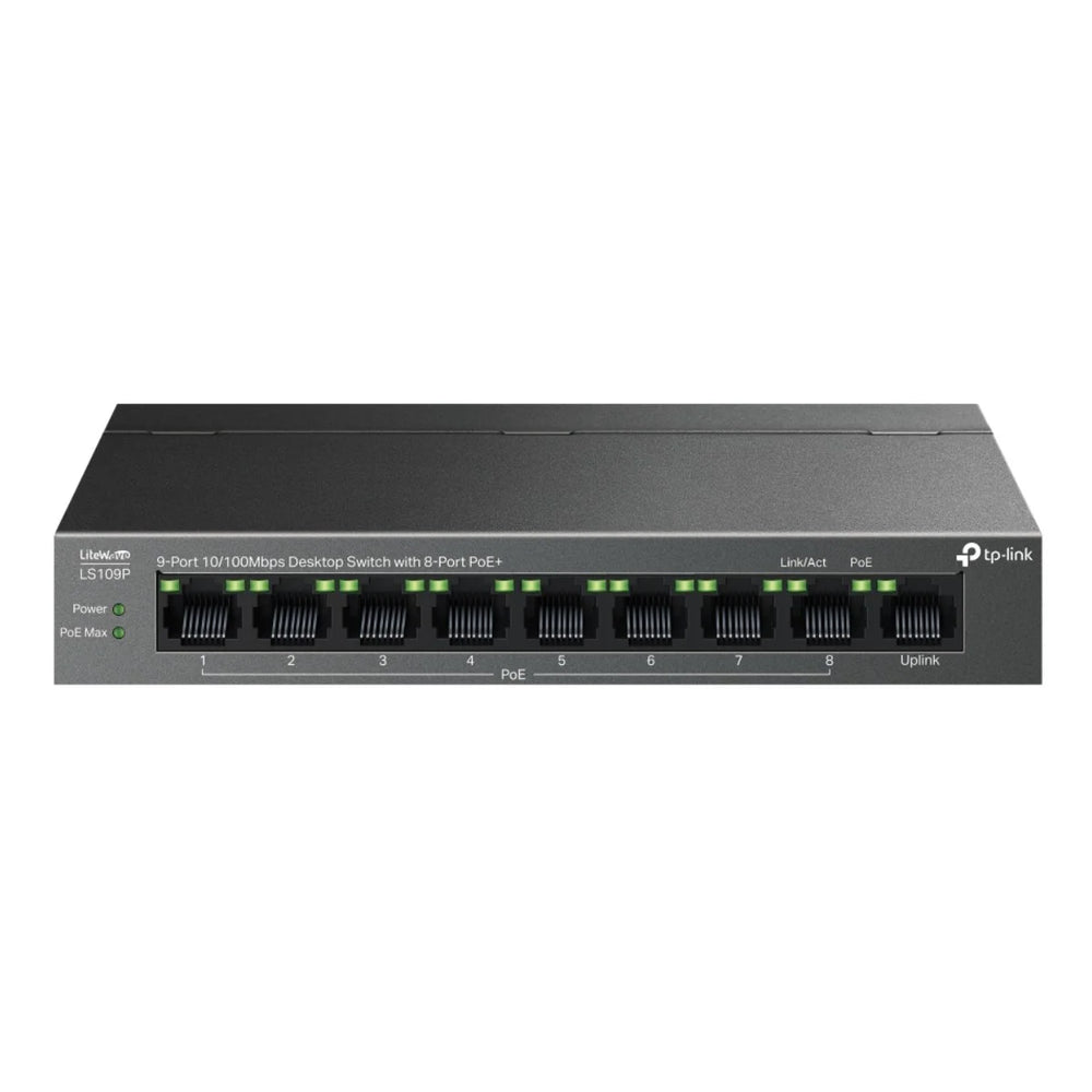 LS109P SWITCH TP-LINK NO ADMINISTRABLE LITEWAVE, 9 PUERTOS