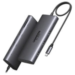 15534 CM639 -CM6- ADAPTADOR HUB 10 EN 1 - 1 USB3.0 + 2 USB 2.0 + 2 HDMI +1 RJ45 GIGABIT+SD&TF+ PD PORT CONVERTER