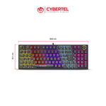 KIT STRIKER + CBX GT1802+TECLADO GAMER MECANICO RGB STRIKER + MOUSE GAMER + PAD MOUSE CYBERTEL